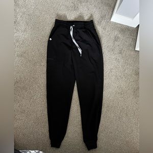 Women's Black Zamora™ - High Waisted Scrub Pants - XS / Black